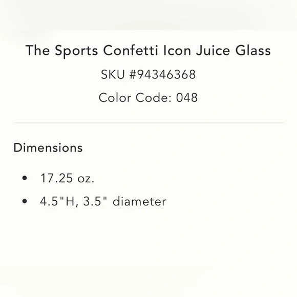 Anthropologie Blue Speckled Glass Tumbler w/ footballs. - Picture 3 of 7